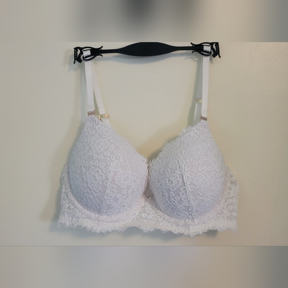 NWOT Aerie Real Power PlungePush Up Eyelash Lace Bra - Picture 2 of 8
